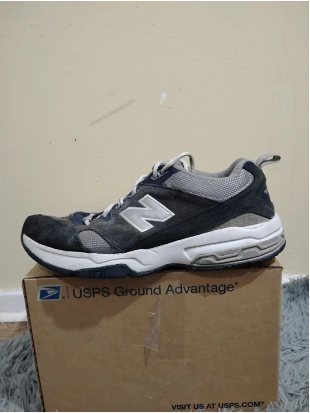 New Balance 609 Mens Size 13 Grey Casual Shoes Sneakers Walking MX609V2N